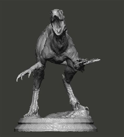 Hybrid Jurassic world Scorpius rex statue 3D model | CGTrader