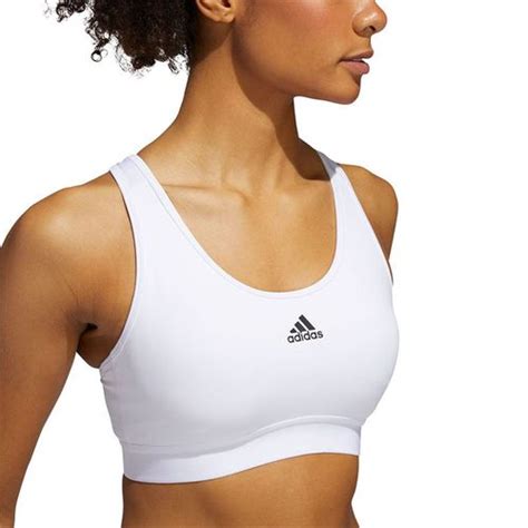 adidas Sports Bra - White/Black | Tennis-Point