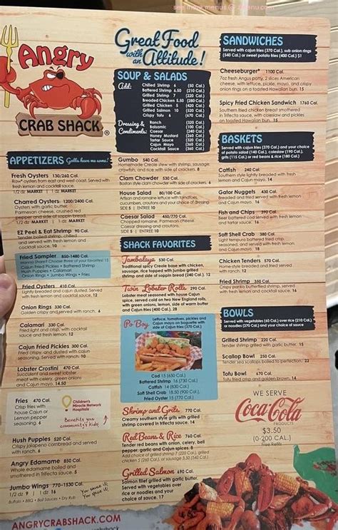 Online Menu of Angry Crab Shack Restaurant, Atlanta, Georgia, 30363 - Zmenu