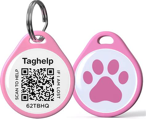 Amazon.com: QR Code Pet ID Dog Tags for Dog Collar Personalized for Pet ...