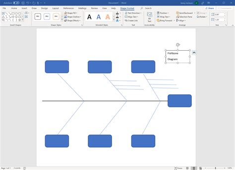 Blank Fishbone Diagram Template Word - Sampletemplate.my.id