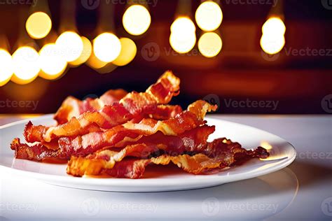 deep fried bacon on a dish, 22679184 Stock Photo at Vecteezy