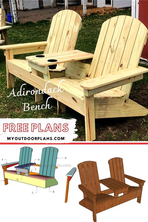 How to Build and Adirondack Bench in 2024 | Outdoor woodworking plans ...