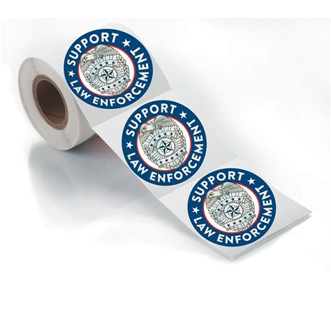 Support Law Enforcement Stickers-On-A-Roll | Positive Promotions