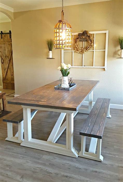 50 Choosing The Right Farmhouse Dining Room Table - SWEETYHOMEE