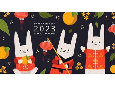 Chinese New Year 2023 banner design. Happy Chinese new year. by Katya Kash on Dribbble