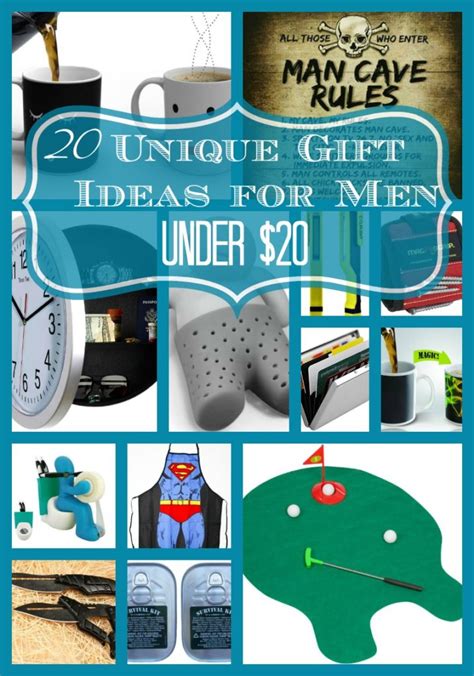 20 Unique Gift Ideas for Men under $20 each!