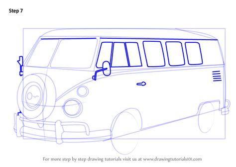 Learn How to Draw Volkswagen Bus (Other) Step by Step : Drawing ...