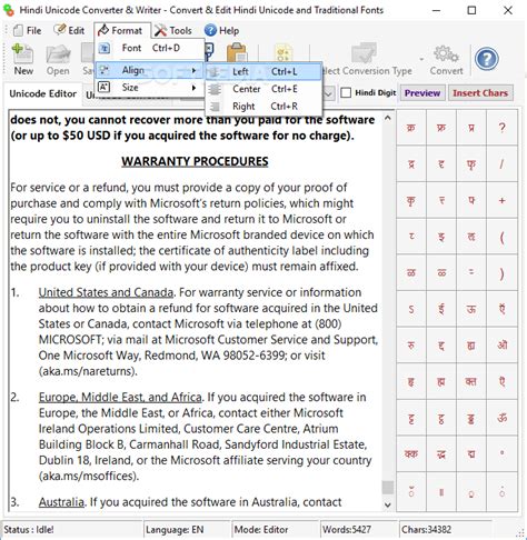 Download Hindi Unicode Converter & Writer