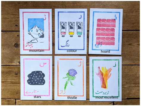 Urdu Alphabet Flashcards Set of Five - Etsy