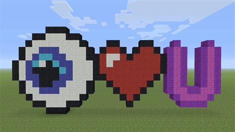 Minecraft Heart Pixel Art