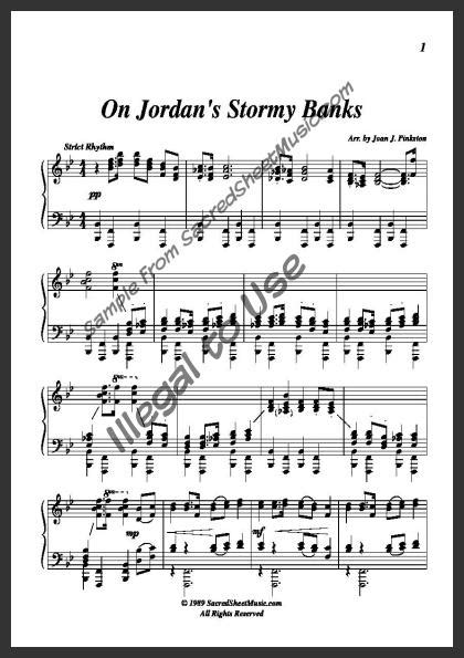 On Jordan’s Stormy Banks | SacredSheetMusic.com