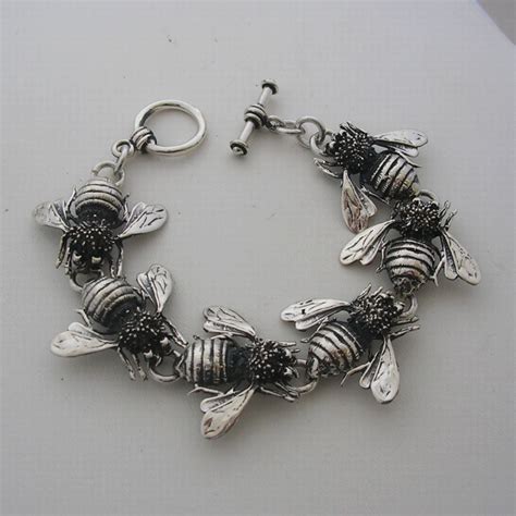 Our Mexico Sterling Silver Bee bracelet, one of our best sellers. Come and take a look, you will ...