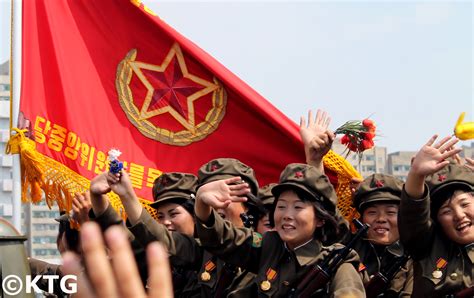 North Korea National Flag - different flags of the DPRK and their meanings