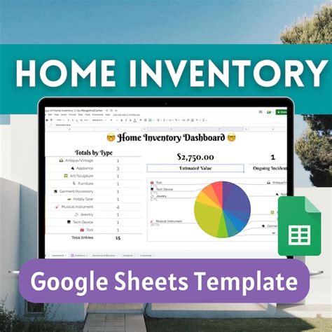 Home Inventory Template Google Sheets - Etsy