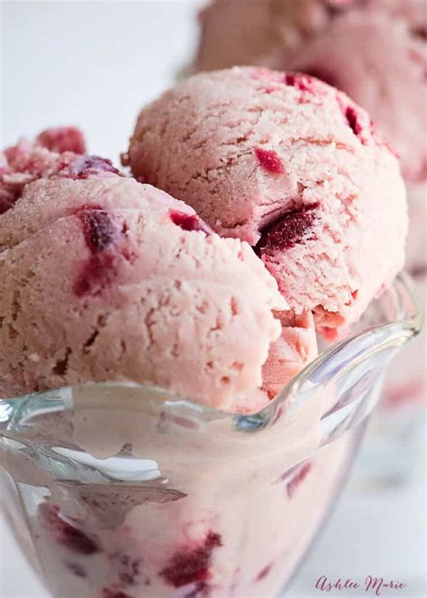 Almond Cherry Ice Cream Recipe | Ashlee Marie