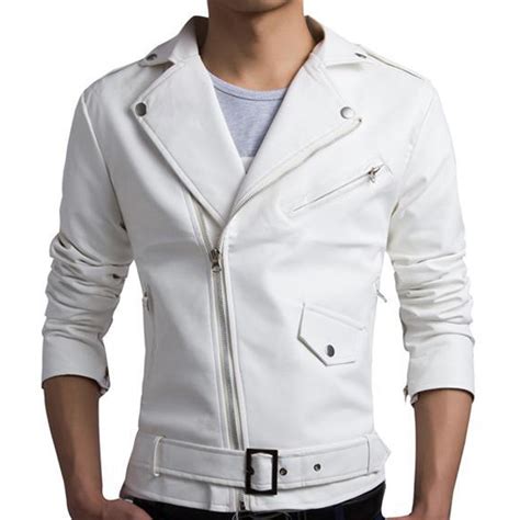 13 White Leather Jackets For Men - Patterns Hub