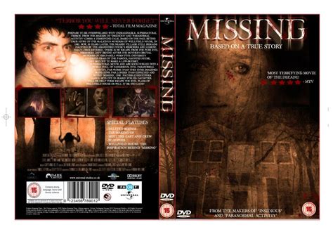 Spine-chilling DVD cover for a terrifying horror film