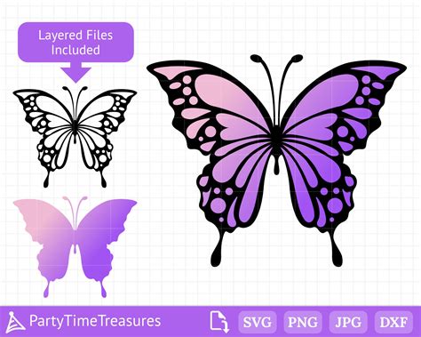 Paper & Party Supplies Butterfly SVG 3D Butterfly SVG Butterfly Butterfly Pattern 4 Layer ...