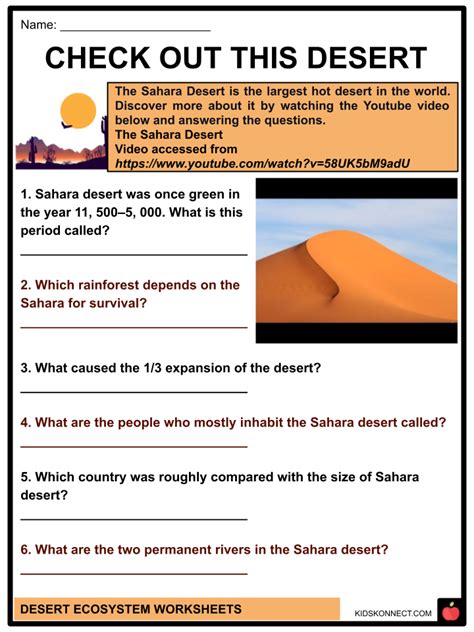 Free desert biome worksheet, Download Free desert biome worksheet png images, Free Worksheets on ...