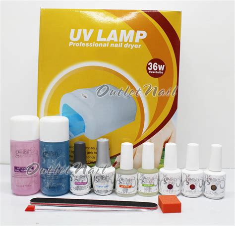 GELISH Nail Gel Manicure Starter Kit: UV LAMP PRO + Base+Top +Pick 3 Colors +... | eBay