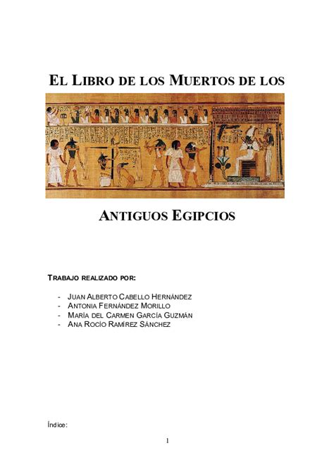 (DOC) El Libro de los Muertos de los Antiguos Egipcios Trabajo realizado por | Toñi Fernandez ...