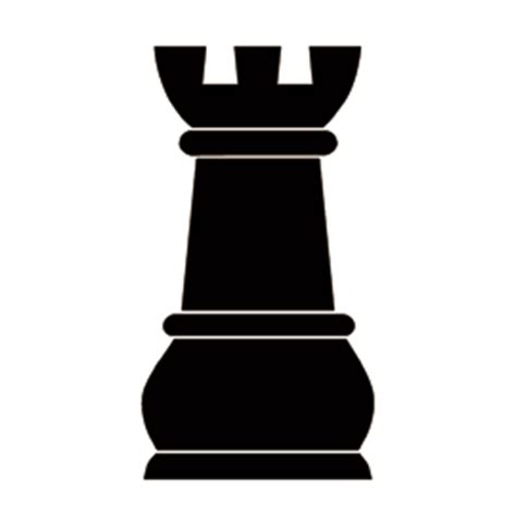 Chess Piece – Rook Stencil | Free Stencil Gallery