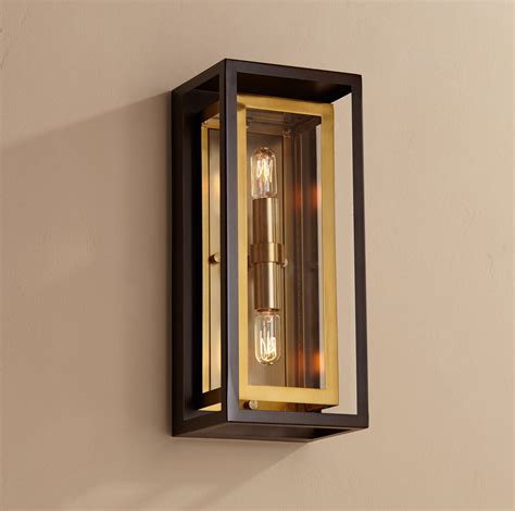 Bronze Outdoor Wall Sconce Modern : Uhp1060 Contemporary Outdoor Wall Light 14 H X 5 W Olde ...