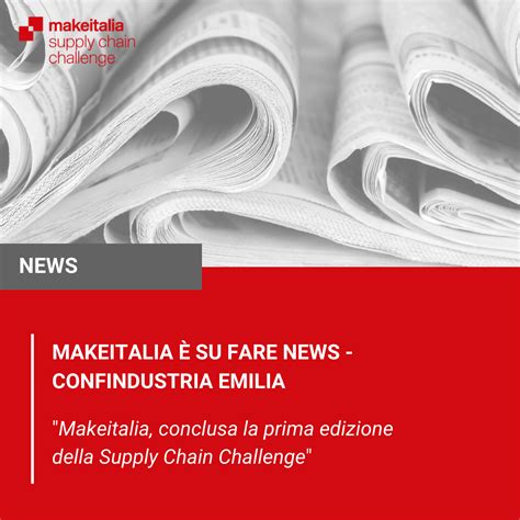 Makeitalia, the first edition of the Supply Chain Challenge concluded