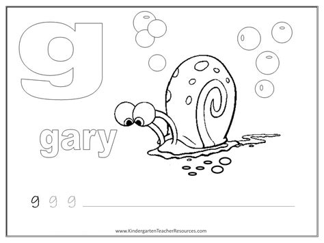 SpongeBob Alphabet Worksheets - Lowercase Letters