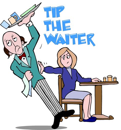 tip for the waiter - Clip Art Library