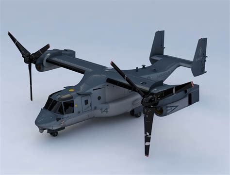 Bell Boeing V22 Osprey - 3D Model by 3dstudio