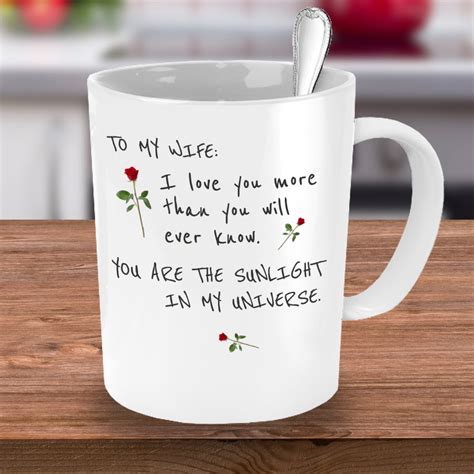 Valentines Gift Wife Romantic Gift Wife I Love You Mug Wife | Etsy