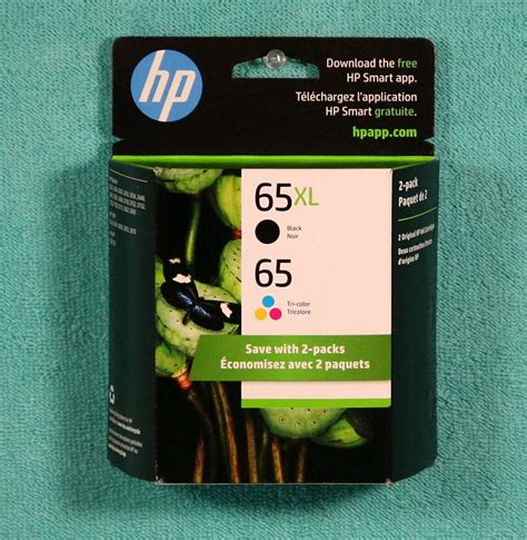 2 Pack Genuine HP 65XL Black 65 Tri Color Ink Cartridges Sealed EXP 06/2025 | eBay