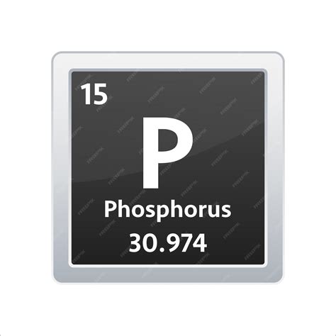 Premium Vector | Phosphorus symbol Chemical element of the periodic table Vector stock illustration