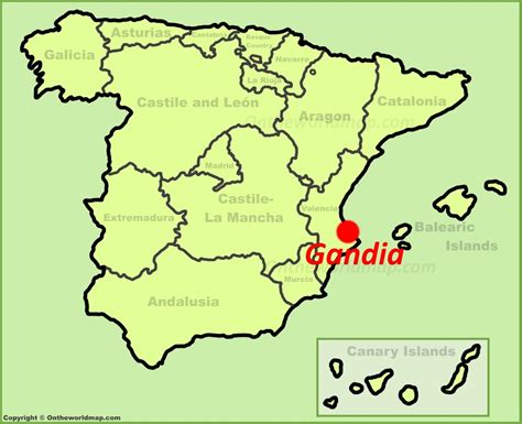 Gandia Map | Spain | Detailed Maps of Gandia (Gandía)