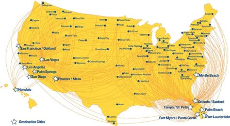 Allegiant Travel Map | Besttravels.org