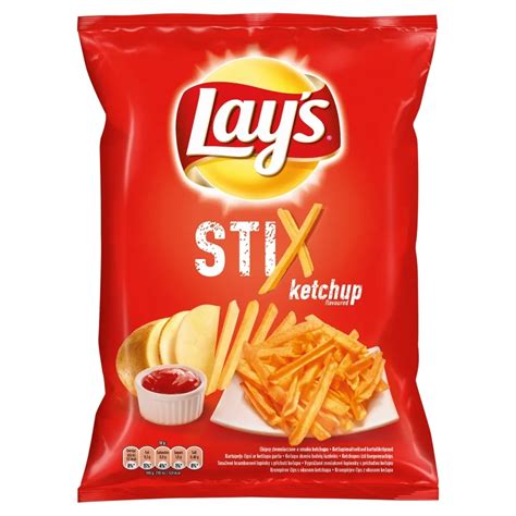 Lay's Stix Chipsy ziemniaczane o smaku ketchupu 140 g - Zakupy online z dostawą do domu ...