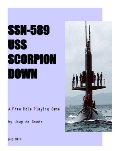 The World Beyond: Free Download: SSN-589 USS SCORPION DOWN