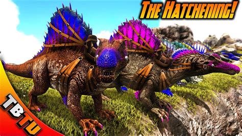 SPINO HATCHENING! SPINOSAURUS COLOR MUTATIONS! Ark Survival Evolved - YouTube