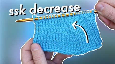 How to SSK: Knitting an SSK Decrease