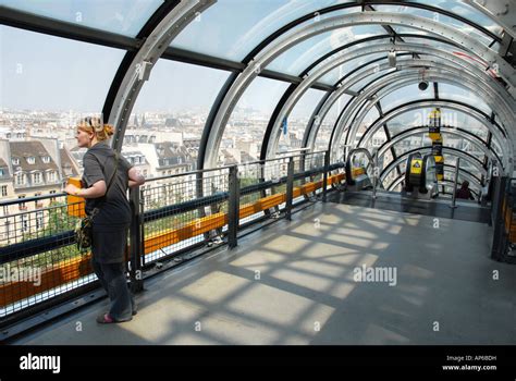 Inside view of the Pompidou Centre in Paris Stock Photo - Alamy