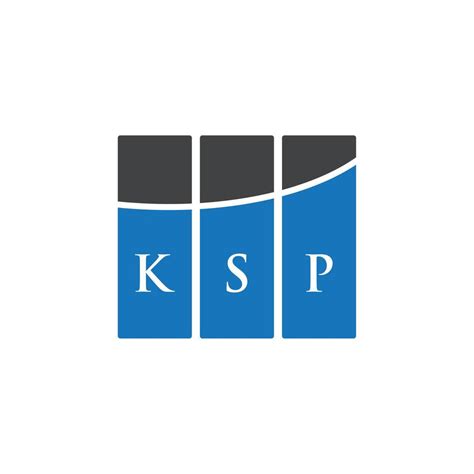 KSP letter logo design on WHITE background. KSP creative initials ...