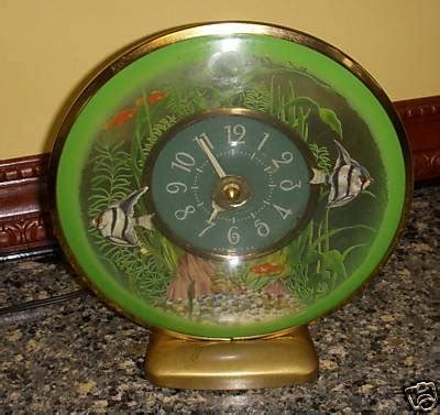 Vintage Novelty Fish Sessions Clock Aquarium Fish | #45160429