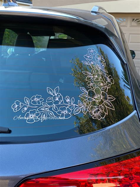 Flower Vinyl Decal Sticker for Cars Trucks Suvs Windows - Etsy