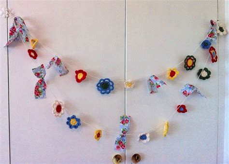 Cheery crochet flower bunting! Ke*****@***** | Crochet flower bunting, Crochet flowers, Etsy shop