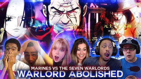 Warlord Abolished ! Marines Vs The Seven Warlords ! Reaction Mashup - YouTube