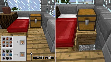 Minecraft Bookshelf Secret Door - House People