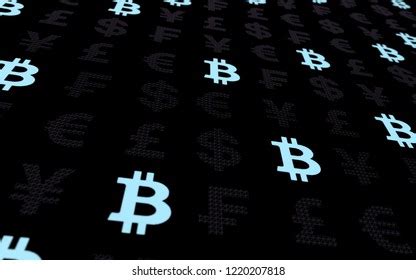 Bitcoin Currency On Dark Background Digital Stock Illustration 1220207818 | Shutterstock