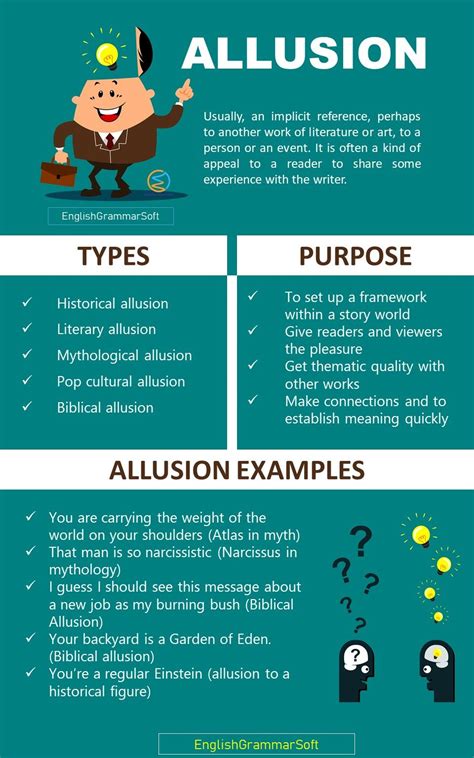 Allusion Examples | Allusion examples, Allusion in literature, Allusion